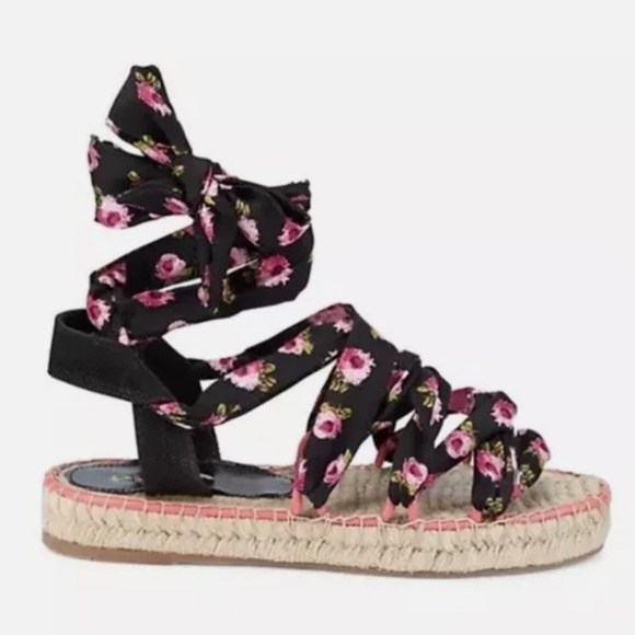 Prada Floral Wrap Espadrille Size 41 or US 10 - Picture 1 of 8